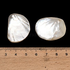 Natürliche weiße Muschel mit Süßwassermuschelperlen&nbsp;SH-CBA93AD-13