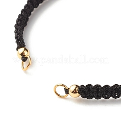 Fabricación de pulsera de cordón de poliéster trenzado ajustable&nbsp;AJEW-JB00760-07