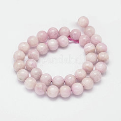 Runde natürliche kunzite Perlen Stränge&nbsp;G-K068-27-8mm