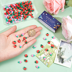 150 Stück 3 Farben handgefertigte Polymer Clay Perlenstränge&nbsp;CLAY-SC0001-75
