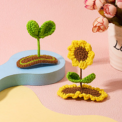 2 Stück 2 Stile handgemachte gestrickte Woll-Haarspange&nbsp;AJEW-TA0001-59