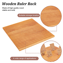 Rack di stoccaggio per righello per trapuntatura in legno a 22 slot personalizzato&nbsp;ODIS-WH0038-124B