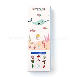 Kits d'autocollants de peinture au diamant bricolage thème de noël pour enfants&nbsp;DIY-H123-04