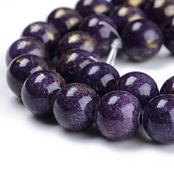 Abalorios de jade natural de mashan hebras&nbsp;G-F670-A25-6mm