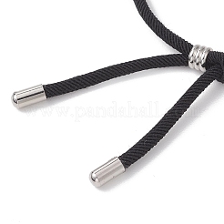 Fabrication de bracelets coulissants en cordon rond en nylon&nbsp;AJEW-JB01516-02
