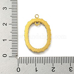 Ciondoli connettori in acciaio inossidabile 304 placcato oro&nbsp;STAS-K273-05G-02