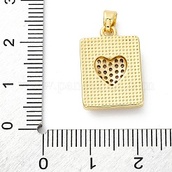 Colgante micropavé cubic zirconia de latón&nbsp;KK-S510-42G-02