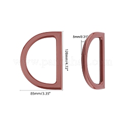 Handtaschengriff aus Kunststoff in D-Form&nbsp;KY-PH0001-32