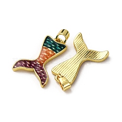 Pendentifs d'émail en laiton &nbsp;KK-F911-24G-02