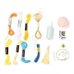 DIY Sticken Temari Ball Schlüsselanhänger Kits&nbsp;DIY-I064-A06
