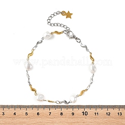 Bracelets à maillons ondulés en acier inoxydable 304 pour femmes&nbsp;BJEW-JB14170
