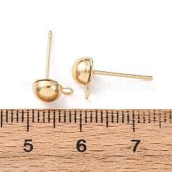 Fornituras de aretes de latón&nbsp;LS-KK-G604-01G-03