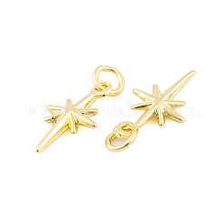 Pendentifs de placage en laiton&nbsp;KK-P269-01G