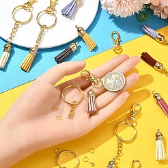 160 pièces 14 styles décorations de pendentif gland en faux daim&nbsp;DIY-YW0009-98