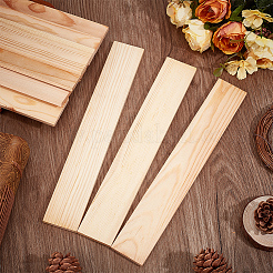Tranches de bois de forme rectangulaire non finies&nbsp;FIND-WH0438-002B