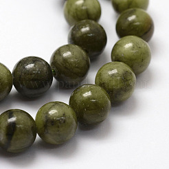 Natürliche chinesische Jade Perlen Stränge&nbsp;X-G-F363-10mm