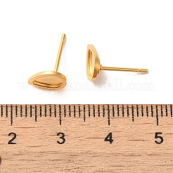 Tropfenförmige Ohrstecker aus 304 Edelstahl&nbsp;STAS-H193-03G