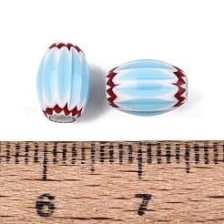 Cuentas de barril de vidrio millefiori hechas a mano&nbsp;LA-N002-02D