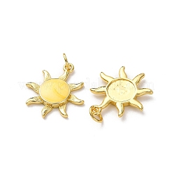 Pendentifs d'émail en laiton &nbsp;LS-FIND-I055-01G-02