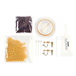 Kits zum Herstellen von Zweig-Ohrringen aus Miyuki-Saatperlen-Perlen&nbsp;DIY-H165-03B