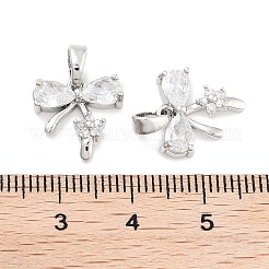 Pendentifs avec zircon cubiques à micro-pavés en laiton&nbsp;KK-P271-06P-C
