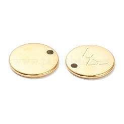 Placcatura ionica (ip) ciondoli in acciaio inossidabile 304&nbsp;LS-STAS-P280-12G