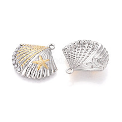 Pendentifs en acier inoxydable 304 et perles d'imitation&nbsp;STAS-T073-71GP