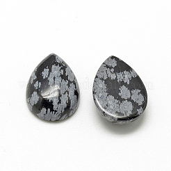 Natur Schneeflocken-Obsidian Cabochons&nbsp;G-R417-13x18-32