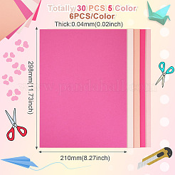 30 pièce de papier kraft A5 4 couleurs&nbsp;DIY-TAC0051-004A