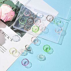 20 Stück UV-beschichtete Acryl-Perlenkappen&nbsp;OACR-FS0002-44