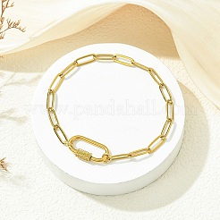 Pulseras de eslabones ovalados de acero inoxidable 304&nbsp;BJEW-JB13935