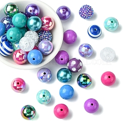 DIY-Sets zur Schmuckherstellung mit runden Harzperlen und Acrylperlen&nbsp;DIY-FS0007-73