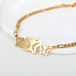 201 Figaro-Gliederarmbänder aus Edelstahl&nbsp;MT8282