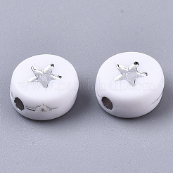 Opake Legierung Perlen&nbsp;PACR-N006-006A-01B