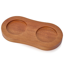 Tapis de tasse sculptés en bois&nbsp;AJEW-WH20048-39F
