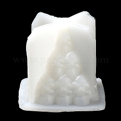 DIY 3d Halloween Totenkopf Pyramidenkerze Lebensmittelqualität Silikon Statue Formen&nbsp;SIMO-B007-01