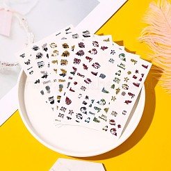 Bunte Nagelfolien mit Goldprägung&nbsp;MRMJ-R093-M1