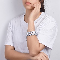 Bracelets en acrylique de style imitation de pierres précieuses&nbsp;BJEW-JB04583