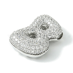 Pendentifs en laiton de placage de rack avec zircone cubique&nbsp;KK-S378-02P-B