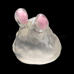 Niedliche kleine Kaninchen-Ornamente aus leuchtendem Harz&nbsp;LS-RESI-I054-01C