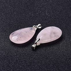Ciondoli quazo rosa naturale&nbsp;G-D084-01P-B15