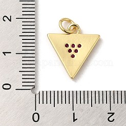 Gestell Messing micro ebnen Zirkonia Anhänger&nbsp;KK-P241-21G