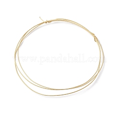 Fil rond texturé plaqué or 1/20/14 carat&nbsp;CWIR-H002-02A-G