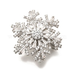 Drehbare Schneeflockenbroschen für Damen&nbsp;JEWB-B023-01P