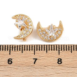 Messing Micro Pave Celar Zirkonia Abstandshalter&nbsp;KK-F910-23G-04
