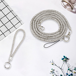 2 stücke 2 arten zink-legierung harz universal handy gurt crossbody neck strap telefon charme&nbsp;AJEW-CP0008-93A