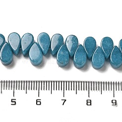 Natürliche weiße Jade Nachahmung Aquamarin Perlen Stränge&nbsp;G-B064-B09-1