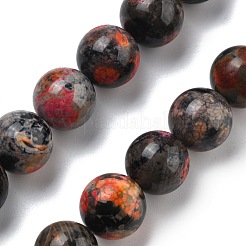 Naturali multicolore agata fili di perline&nbsp;G-A261-B06-14mm
