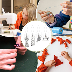 20 Stück 10 Stil 304 Edelstahl-Einfädler&nbsp;DIY-AB00051