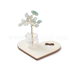Chips d'aventurine verte naturelle décorations d'arbre de vie&nbsp;AJEW-JD00014-02